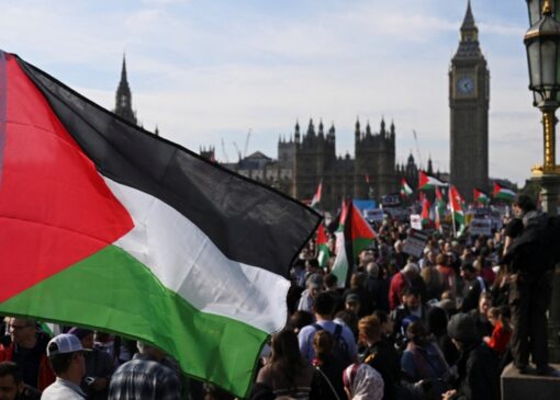 مردم انگلیس در خط مقدم حمایت از فلسطین + فیلم