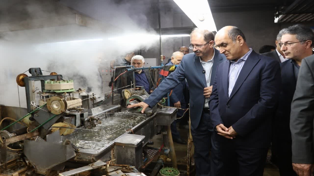 بازدید استاندار گیلان از کارخانه صنایع ابریشم