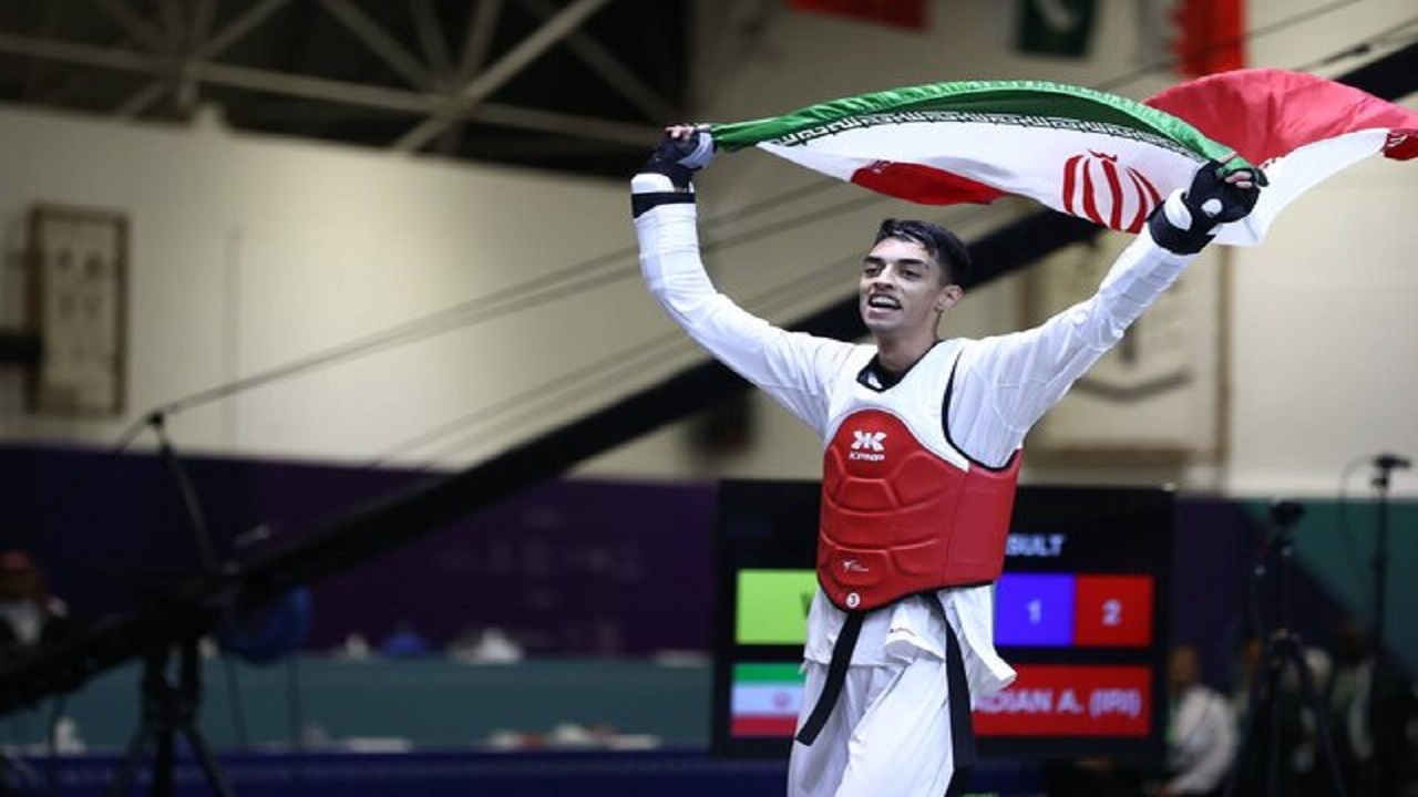 علی‌مرادیان دومین طلایی تکواندوی ایران در ریاض