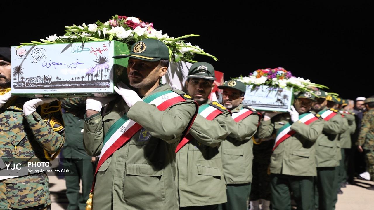 مردم بام ایران در استقبال از شهدای گمنام سنگ تمام گذاشتند+تصاویر