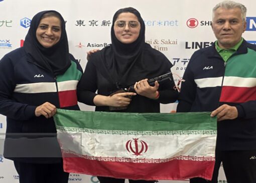 مهلا سمیعی اولین دختر مدال آور ایران شد/ کسب مدال برنز ایران در رشته تیراندازی