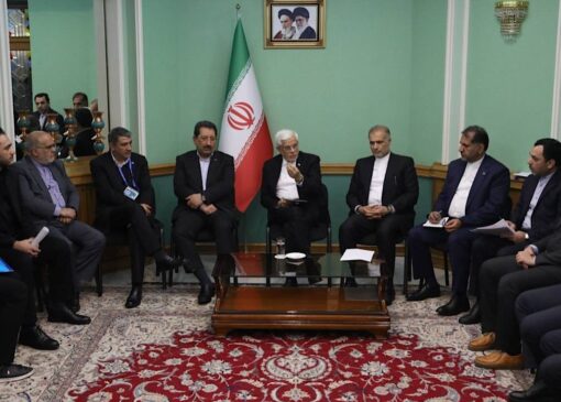 دیدار عارف و دانشجویان ایرانی در روسیه