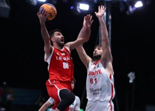 پیروزی تیم ملی بسکتبال سه به سه مردان مقابل ترکیه
