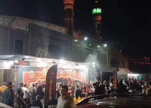 برپایی چایخانه ریحانه النبی به مناسبت شهادت حضرت فاطمه (س) در بابل + فیلم