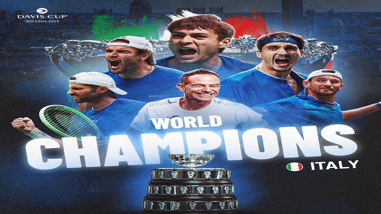 هت‌تریک قهرمانی ایتالیا در تنیس دیویس کاپ
