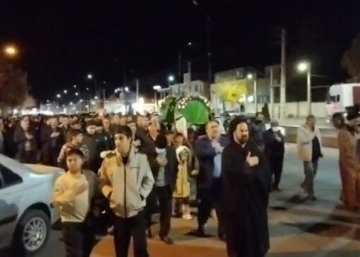مراسم عزاداری شهادت حضرت فاطمه (س) در شهر قزوین+ فیلم