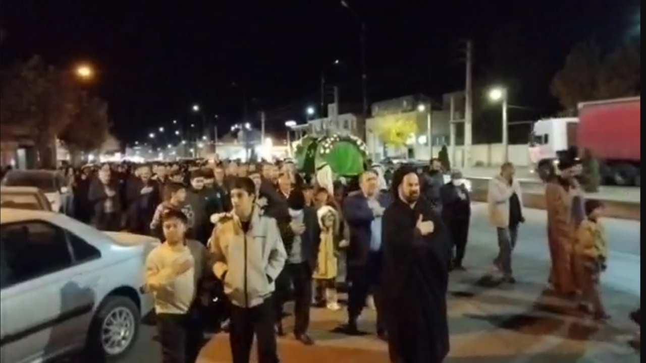 مراسم عزاداری شهادت حضرت فاطمه (س) در شهر قزوین+ فیلم