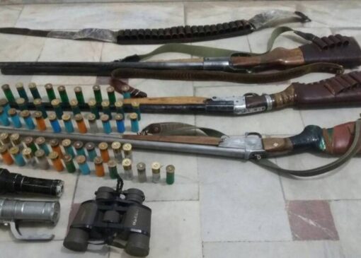 دستگیری چهار شکارچی غیرمجاز پیش از اقدام به شکار در منطقه حفاظت‌شده بدر و پریشان