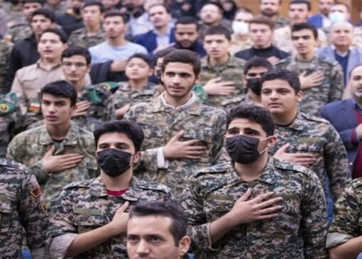 برگزاری مراسم همایش اقتدار بسیجیان صالح‌آباد در هفته بسیج