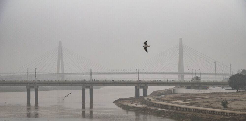 ۱۸ شهر خوزستان در وضعیت بنفش، قرمز و نارنجی آلودگی