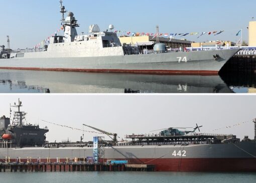 پایگاه شناوری «کردستان» و ناوشکن «سهند» به نیروی دریایی ارتش ملحق شد