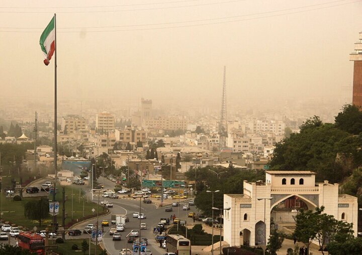 کیفیت هوای شیراز برای گروه‌های حساس ناسالم اعلام شد