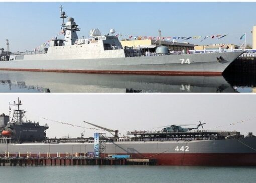 ناوشکن سهند و کردستان آماده اسکورت شناورها شدند/ قدرت دریایی ایران در اقیانوس‌ها