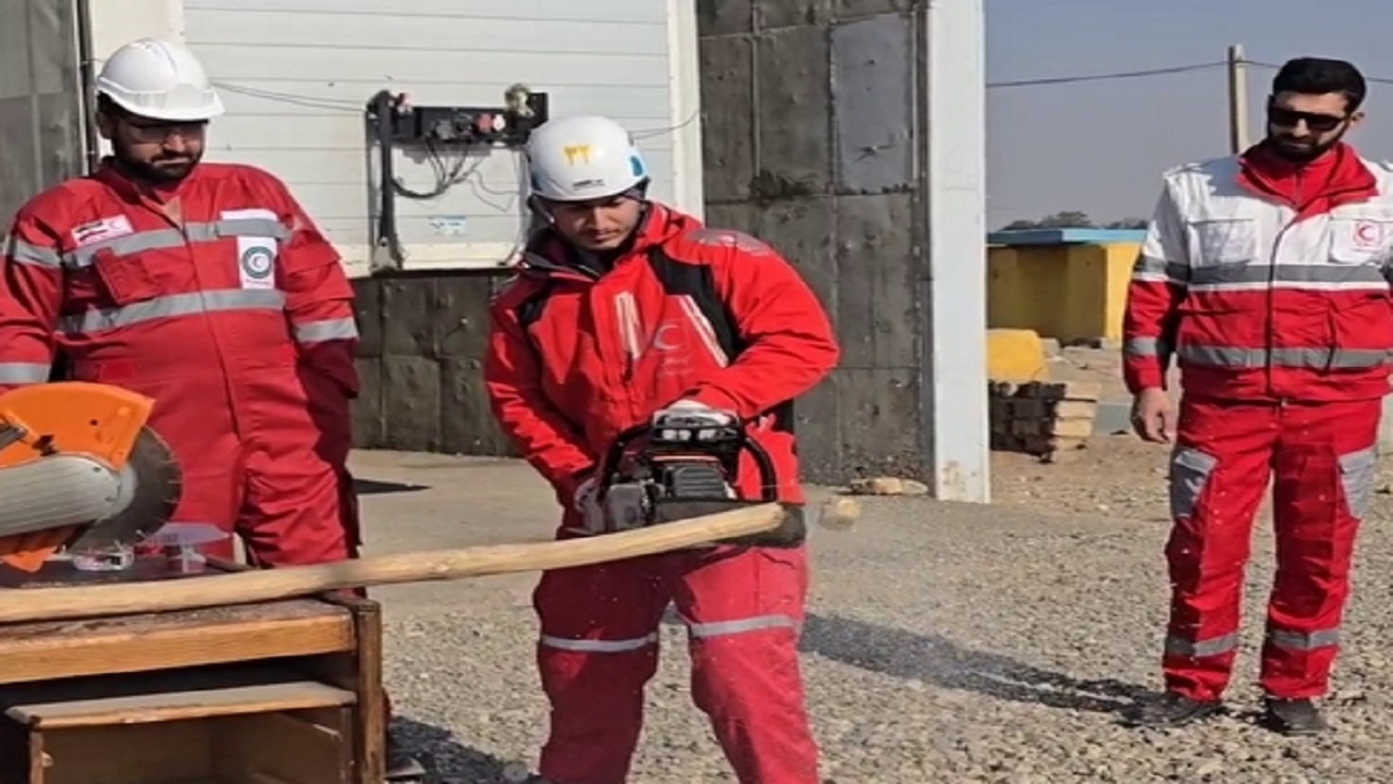 مهارت‌افزایی تیم‌های واکنش سریع هلال احمر کشور در قم