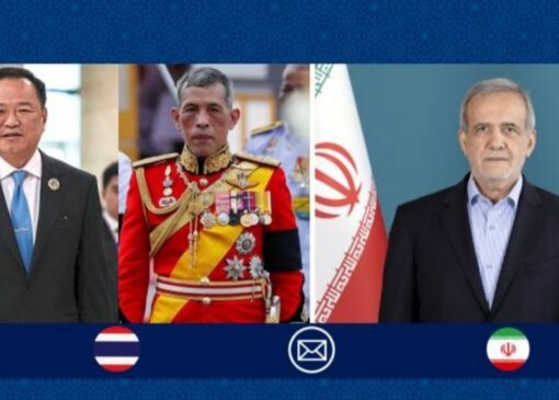 پزشکیان روز ملی تایلند را به پادشاه و نخست وزیر این کشور تبریک گفت