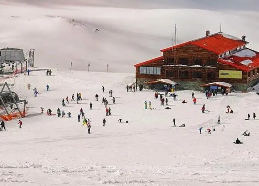 بارش شدید برف در ایستگاه هفت توچال + فیلم