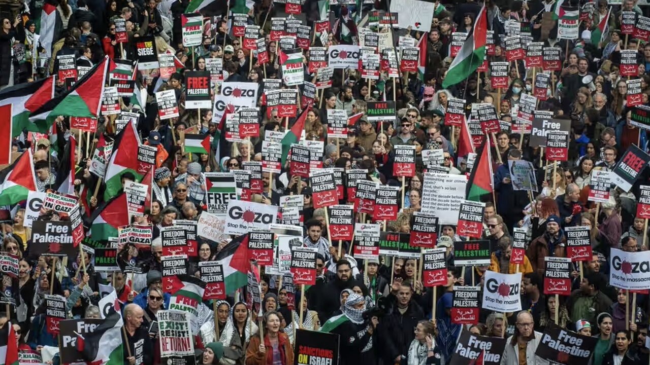 خشونت علیه حامیان فلسطین در اروپا + فیلم