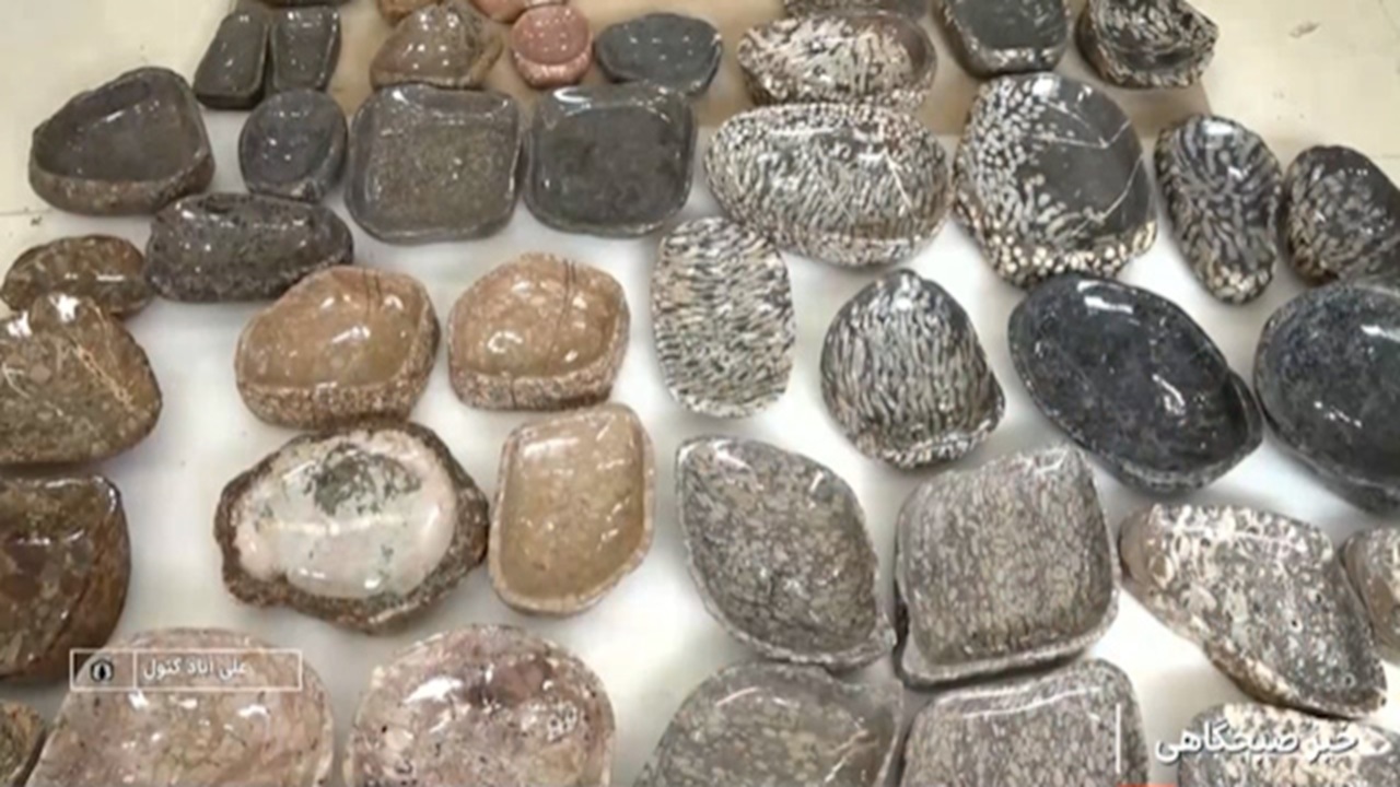 ظروفی زیبا و کاربردی از دل سنگ + فیلم