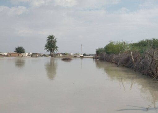 بارش باران و جاری شدن سیلاب در جنوب سیستان و بلوچستان+ فیلم