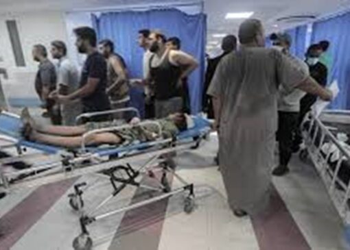 بیمارستان الشفاء غزه غرق آب شد + فیلم