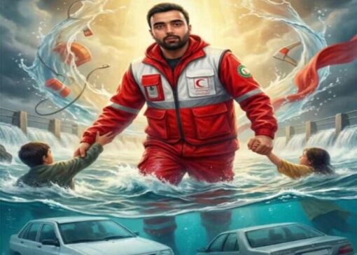درگذشت نجاتگر هلال‌احمر جهرم حین امدادرسانی در بارش‌ها