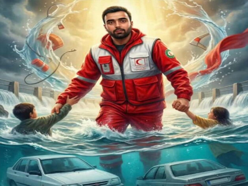 درگذشت نجاتگر هلال‌احمر جهرم حین امدادرسانی در بارش‌ها