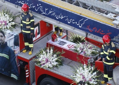 تشییع پیکر آتش نشان فداکار تبریزی