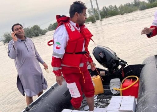 امدادرسانی به ۵۶ نفر سیلزده در جنوب سیستان و بلوچستان