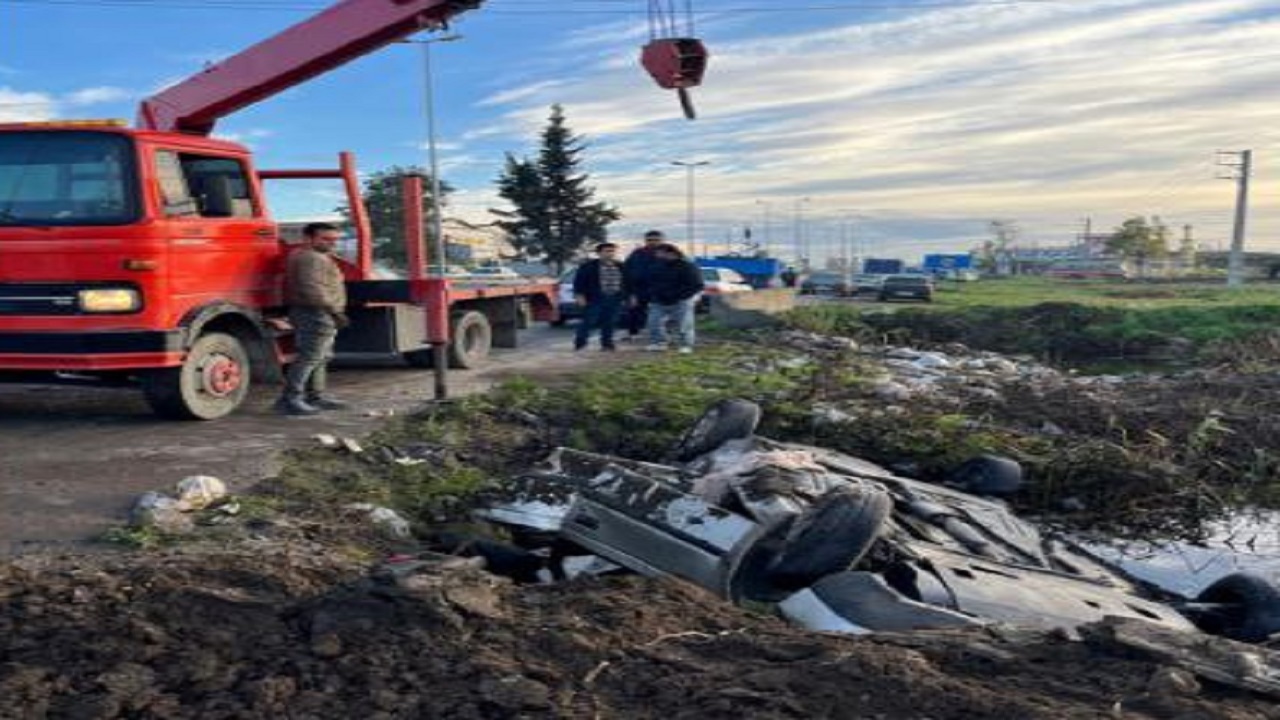 انحراف مرگبار پژو ۴۰۵ در محور بابل به آمل