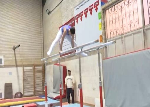 رقابت‌های انتخابی تیم ملی ژیمناستیک هنری به میزبانی قم+فیلم