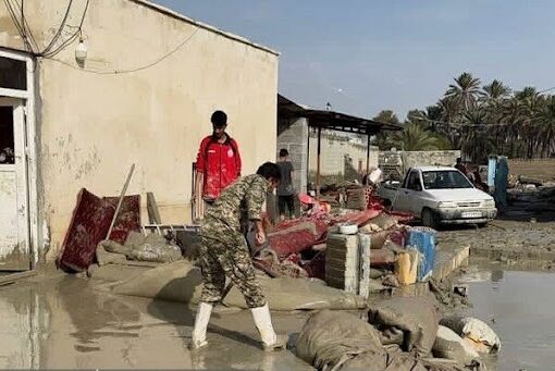 آخرین روند امداد رسانی درمنطقه سیل زده سیریک