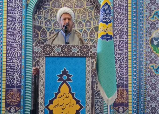 گوشه‌هایی از صف آرایی نمازگزاران شهرعسگران در نماز جمعه + فیلم