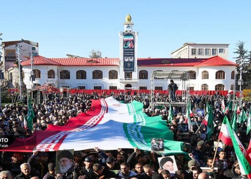 اجتماع بزرگ حماسه آفرینان هشتم دی در رشت