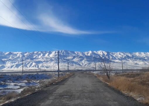 نمایی از کوه گرین نهاوند پس از بارش‌های اخیر برف + فیلم
