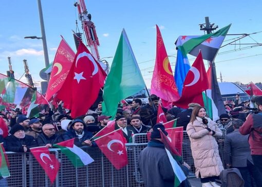 تظاهرات نیم‌میلیونی در استانبول برای حمایت از فلسطین+ تصاویر