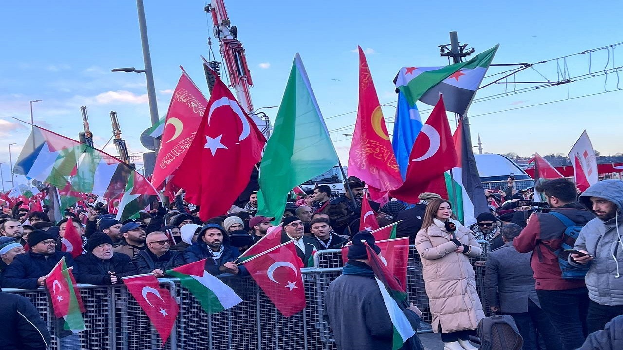 تظاهرات نیم‌میلیونی در استانبول برای حمایت از فلسطین+ تصاویر