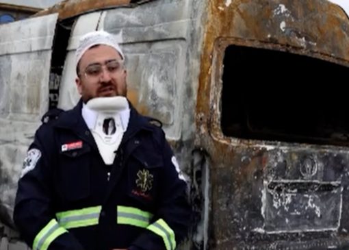 زخم و آتش بر تن ناجیان جان + فیلم