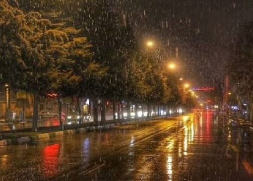 بارش شدید باران در شهر خرم‌آباد + فیلم