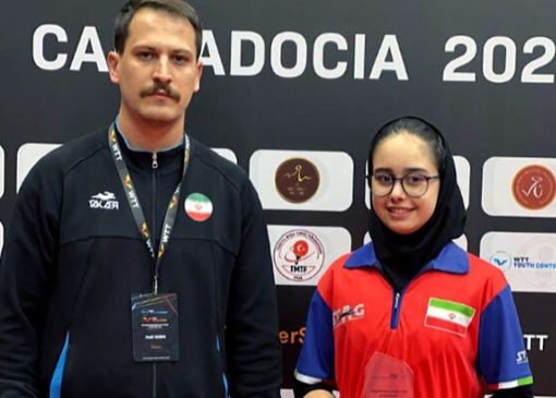 نشان نقره دختر ایرانی در تنیس روی میز ترکیه